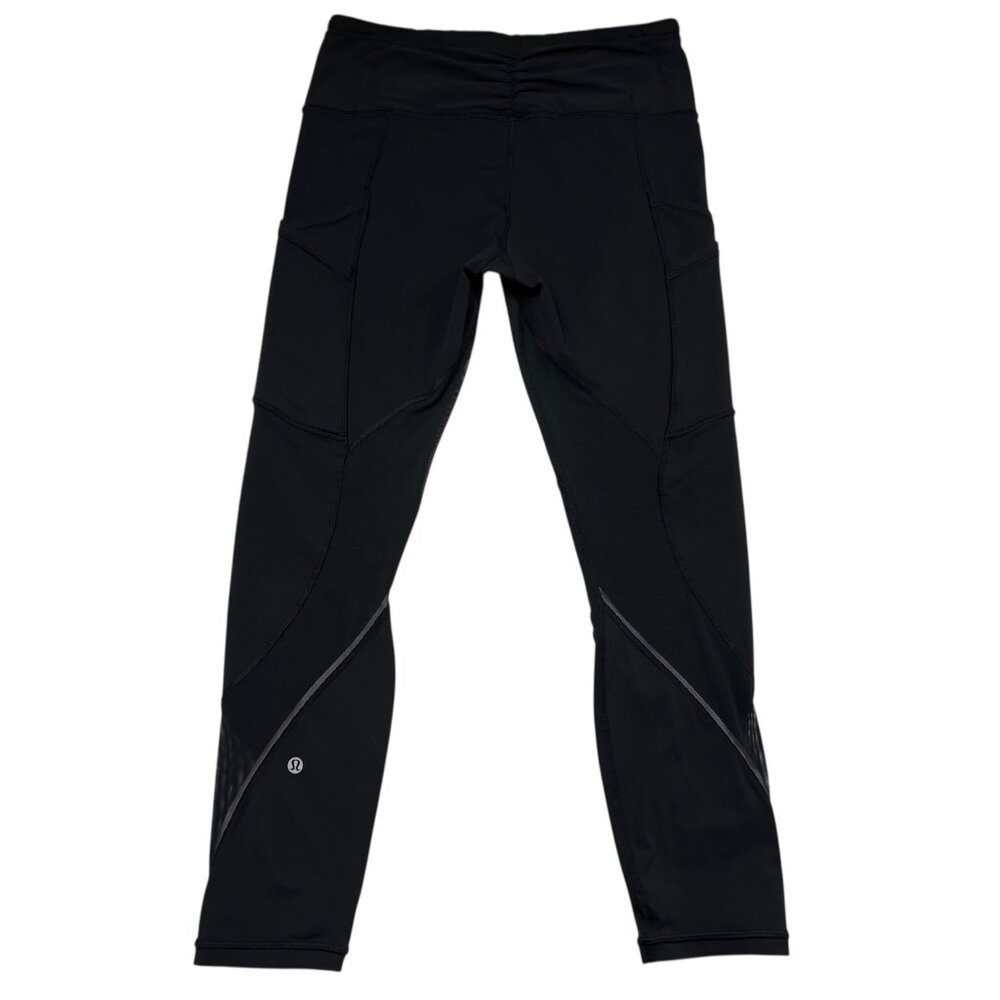 Lululemon Mesh Reflective Striping 26" Inseam Black Size 8